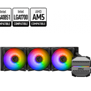 MSI MAG CORELIQUID M360 ARGB 360MM CPU LIQUID COOLER (BLACK)