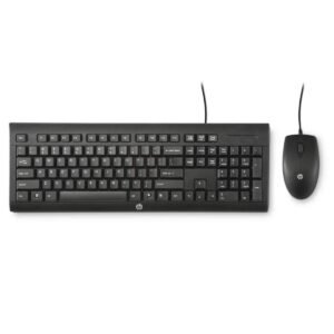 HP C2500 MULTIMEDIA SLIM USB WIRED KEYBOARD AND OPTICAL MOUSE COMBO (J8F15AA)