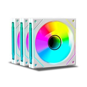 ANT ESPORTS STACKERFLOW KIT 120MM 3-IN-1 CASE FAN KIT ARGB (WHITE)