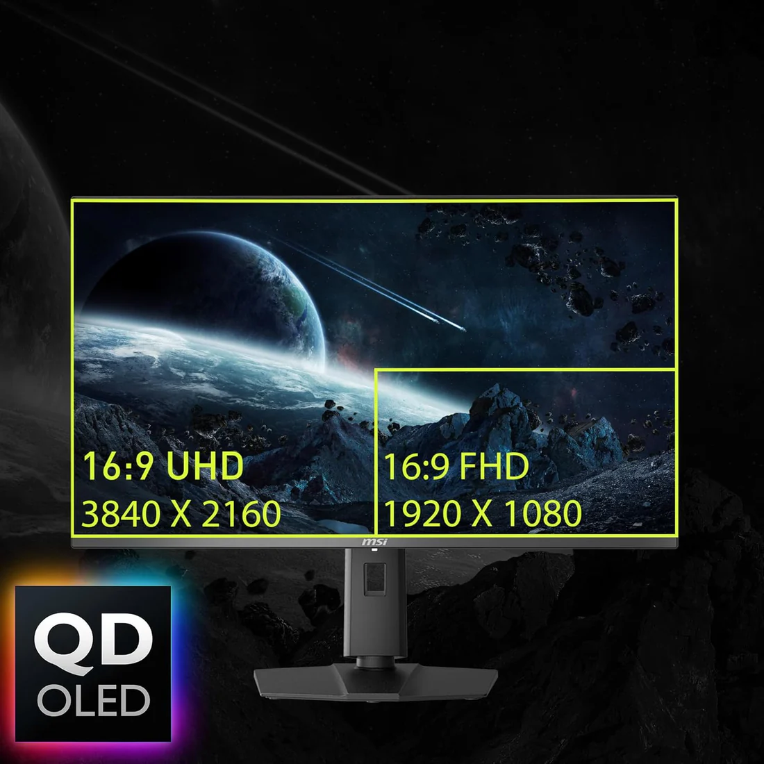 MSI MAG 321UPX QD-OLED, 32 INCH 4K UHD QUANTUM DOT OLED GAMING MONITOR - Image 5