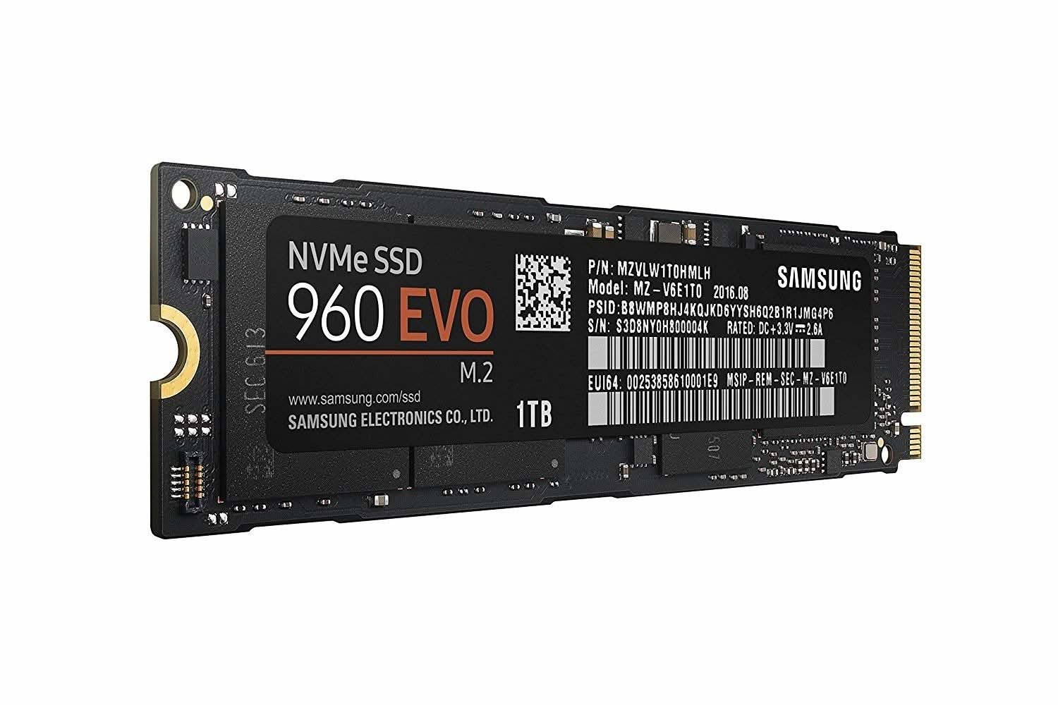 SAMSUNG 960 PRO 1TB NVME M.2 INTERNAL SOLID STATE DRIVE