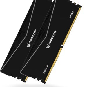 ACER PREDATOR PALLAS II DDR5 HEATSINK U-DIMM 6000MHZ 64GB (32GB*2) BLACK BL.9BWWR.437