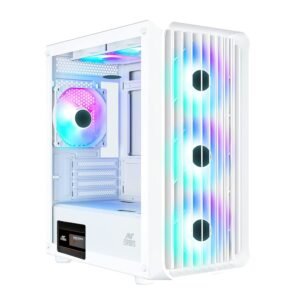 ANT ESPORTS 205 MINI 6F (M-ATX) MINI TOWER CABINET (WHITE)