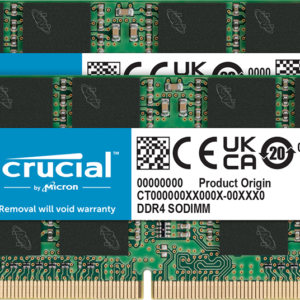 CRUCIAL 32GB KIT (2X16GB) DDR4-3200 CL22 LAPTOP RAM CT2K16G4SFRA32A